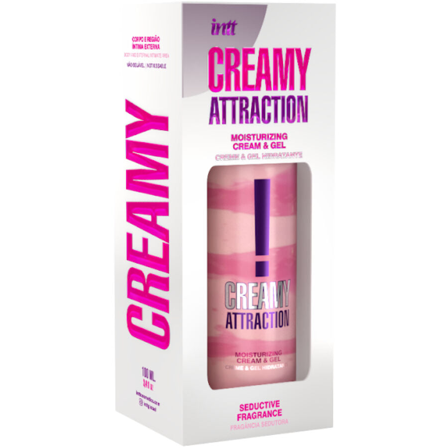Frasco de INTT RELEASES Creme e Gel Corporal com Fragrância Afrodisíaca 100 ML