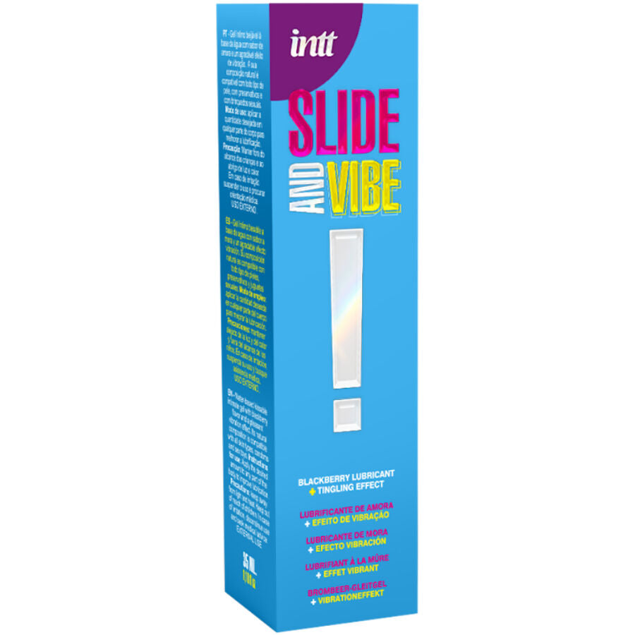INTT RELEASES Lubrificante Vibratório Blackberry Beijável 35 ML para prazer oral e estimulação.
