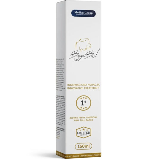 Frasco de MEDICA GROUP Sérum para Busto 150 ML para aumento e firmeza dos seios.