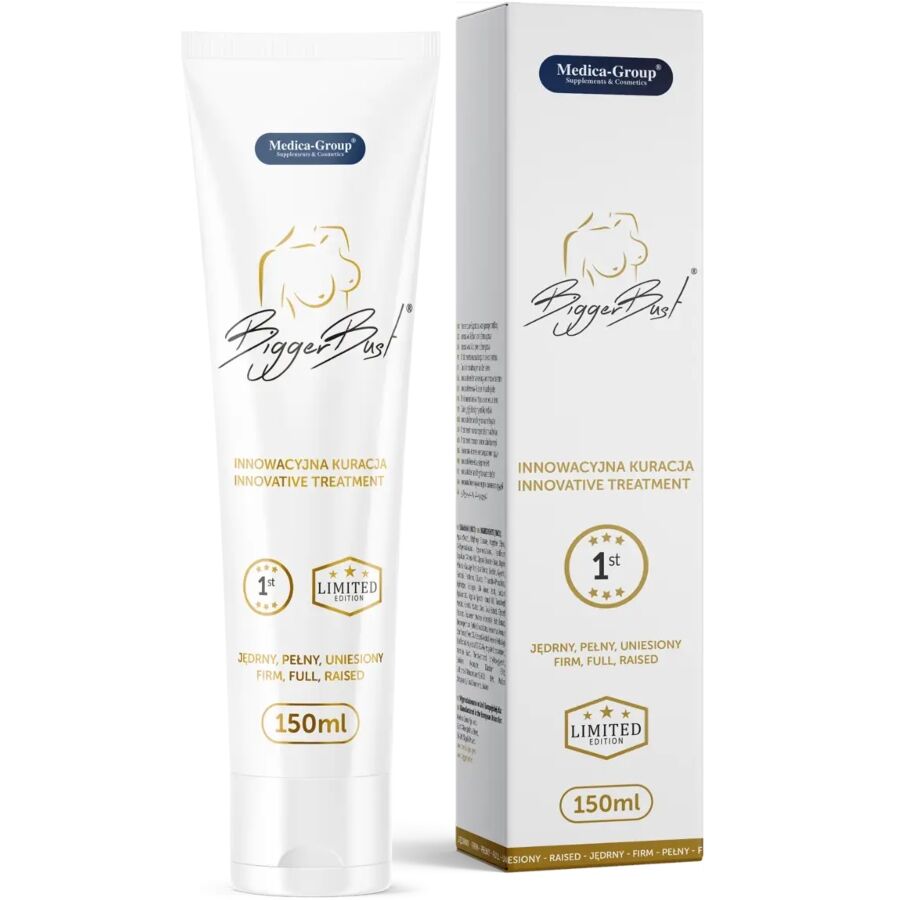 Frasco de MEDICA GROUP Sérum para Busto 150 ML para aumento e firmeza dos seios.