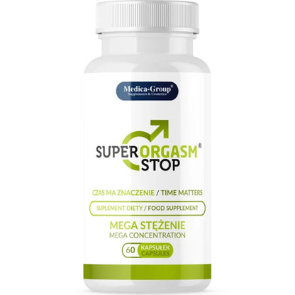 Embalagem de MEDICA GROUP Cápsulas Super Orgasm Stop Retardantes 60 Cápsulas