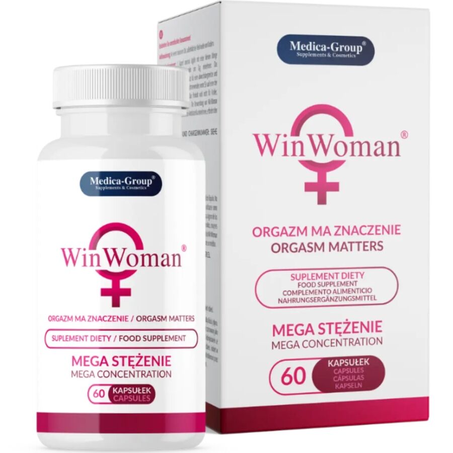 Embalagem de MEDICA GROUP Win Woman Libido Enlargement 60 Cápsulas