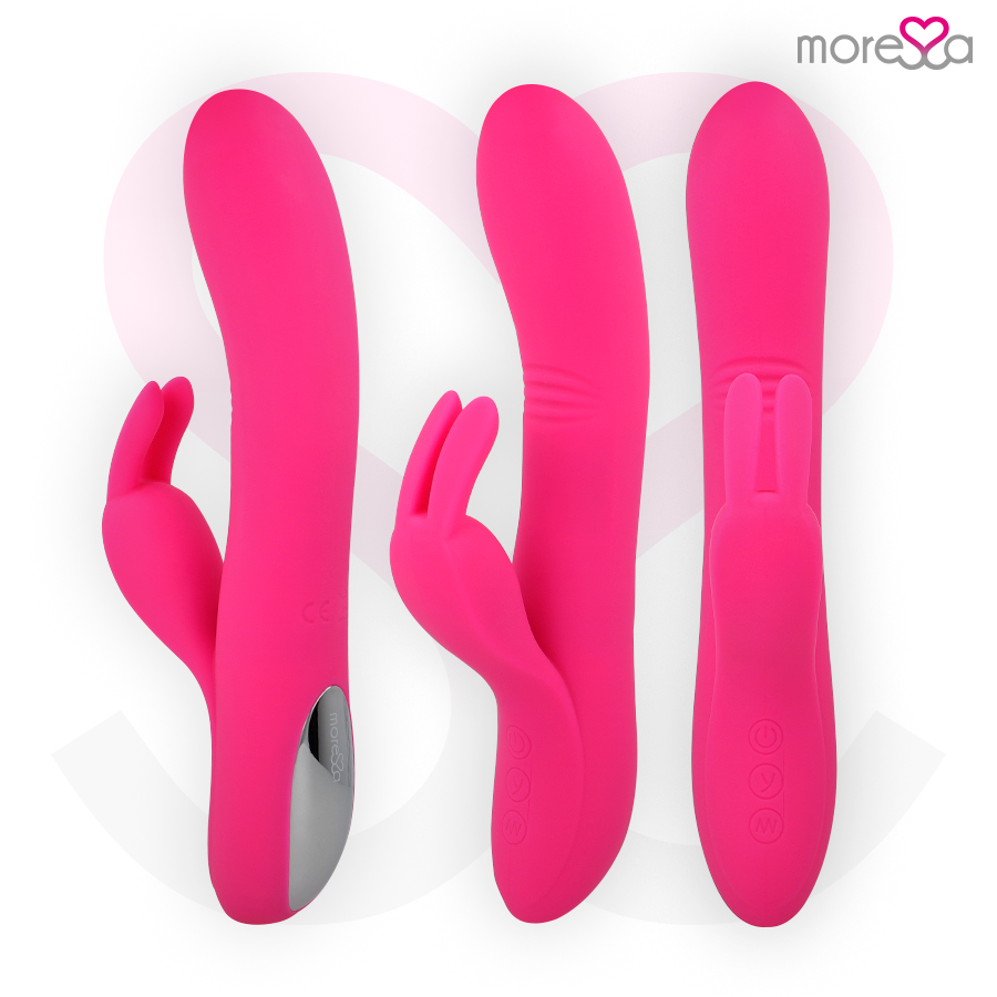 Close-up do Vibrador MORESSA Ethan de Silicone Premium com movimento ondulante.