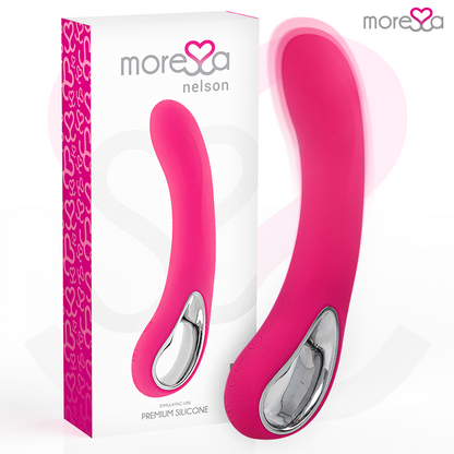 Vibrador Nelson MoreSSA de silicone premium recarregável para estimulação do ponto G.
