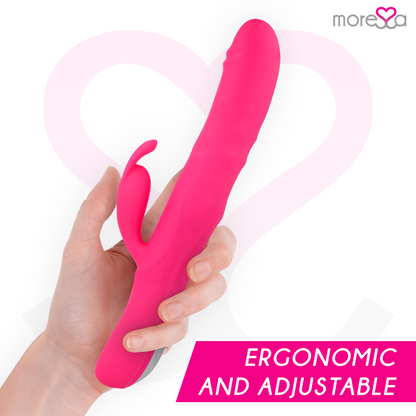Vibrador MORESSA Somer Premium com rotação múltipla e estimulação G-spot, ideal para prazer intenso.