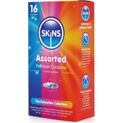 Preservativos Variados - Paquete de 16 Unidades