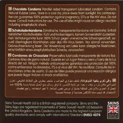 Preservativos Sabor Chocolate Premium - Paquete de 4