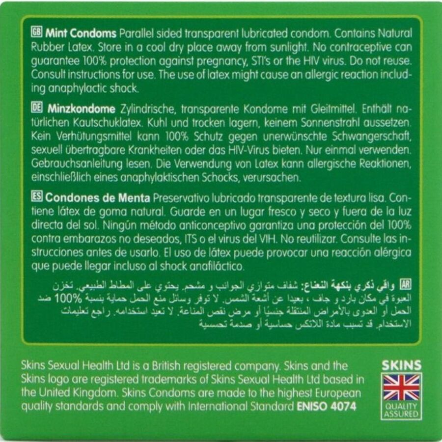 Preservativos Mint Premium Paquete 4