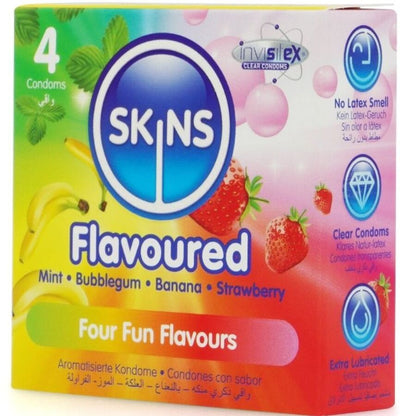 Preservativos Premium Multi Sabores Paquete 4