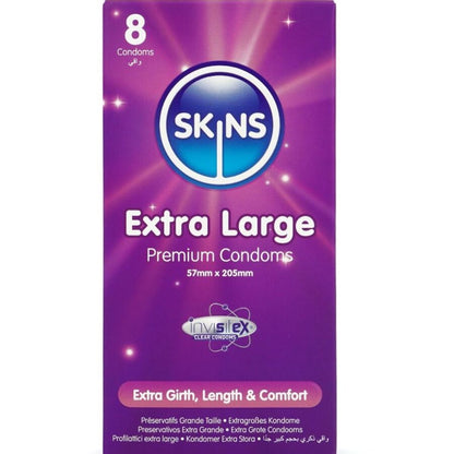 Preservativos Extra Grande Premium Paquete de 8