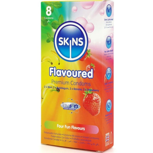Preservativos Multi Sabores Paquete 8