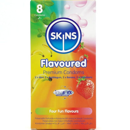 Preservativos Multi Sabores Paquete 8