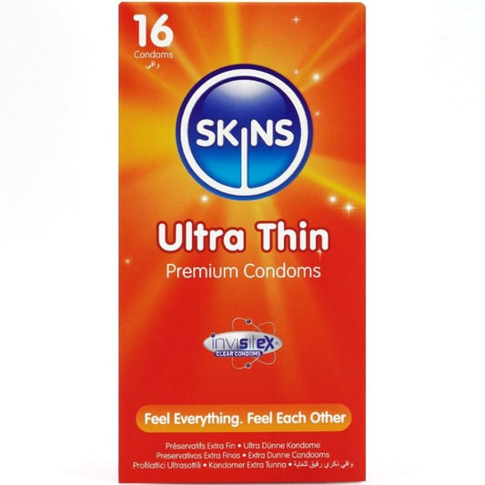 Preservativos Ultra Finos Premium Paquete con 16