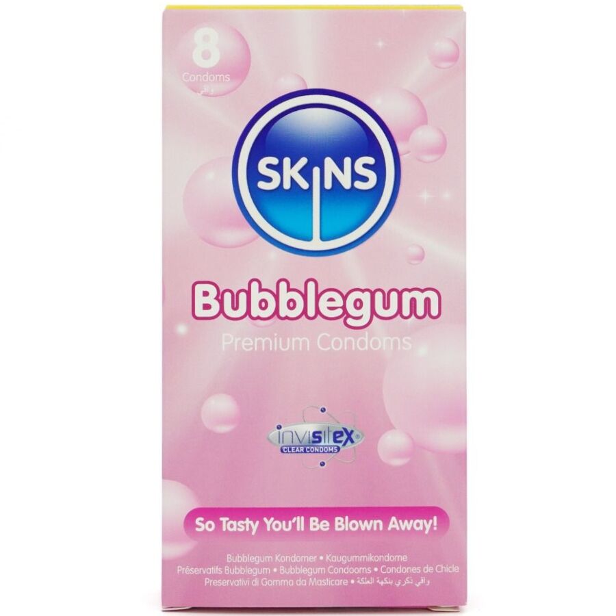 PRESERVATIVOS BUBBLEGUM PREMIUM PAQUETE 8