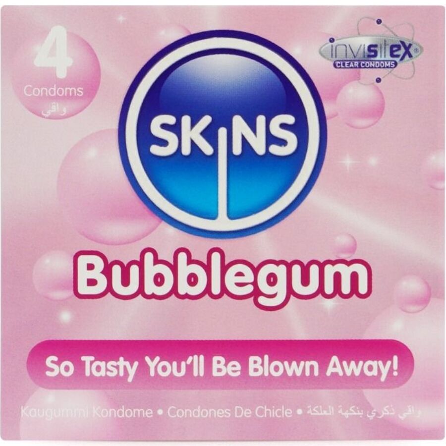 Preservativos Bubblegum Premium Paquete de 4