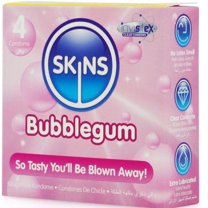 Preservativos Bubblegum Premium Paquete de 4
