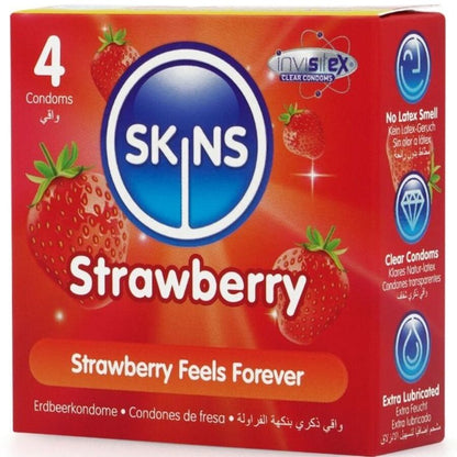 Preservativos Premium de Fresa - Paquete de 4