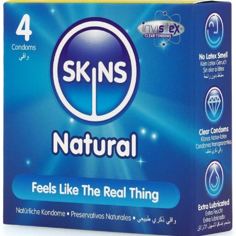Preservativos Naturales Premium Paquete de 4