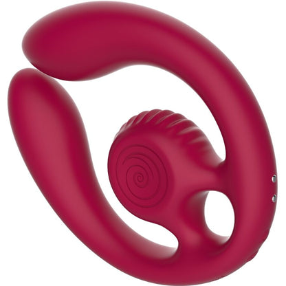 VIBRADOR DE CARACOL - ESTIMULADOR DE PAREJA GIZI DUO CON CONTROL REMOTO BORGOÑA