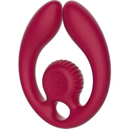 VIBRADOR DE CARACOL - ESTIMULADOR DE PAREJA GIZI DUO CON CONTROL REMOTO BORGOÑA