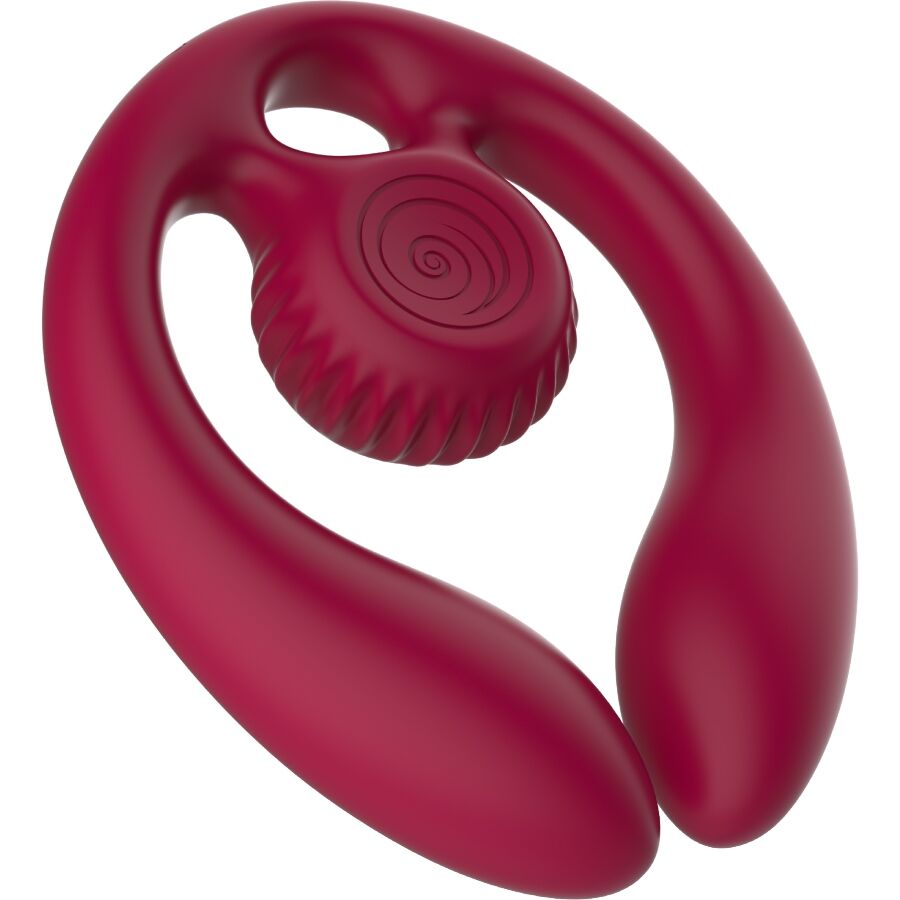 VIBRADOR DE CARACOL - ESTIMULADOR DE PAREJA GIZI DUO CON CONTROL REMOTO BORGOÑA