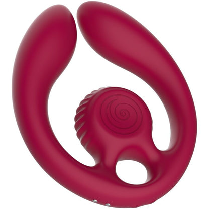 VIBRADOR DE CARACOL - ESTIMULADOR DE PAREJA GIZI DUO CON CONTROL REMOTO BORGOÑA