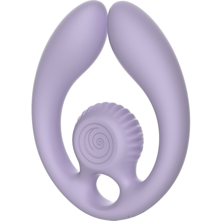 VIBRADOR DE CARACOL - ESTIMULADOR PARA PAREJAS GIZI DUO CON CONTROL REMOTO LILAS