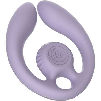 VIBRADOR DE CARACOL - ESTIMULADOR PARA PAREJAS GIZI DUO CON CONTROL REMOTO LILAS