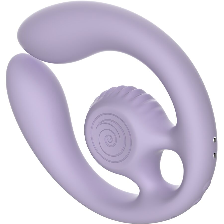 VIBRADOR DE CARACOL - ESTIMULADOR PARA PAREJAS GIZI DUO CON CONTROL REMOTO LILAS