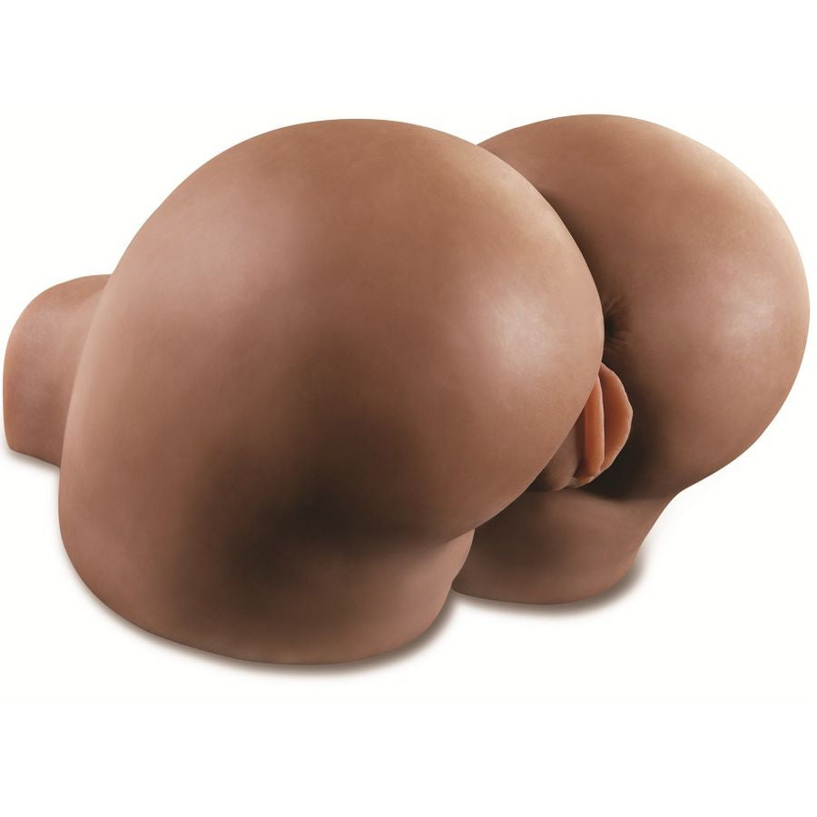 Masturbador Realista Vagina y Ano - Extra Real Negro
