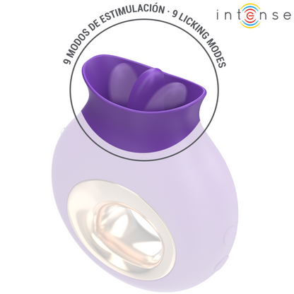 INTENSE Estimulador Clitoriano TULI Roxo com design ergonômico e silicone macio.