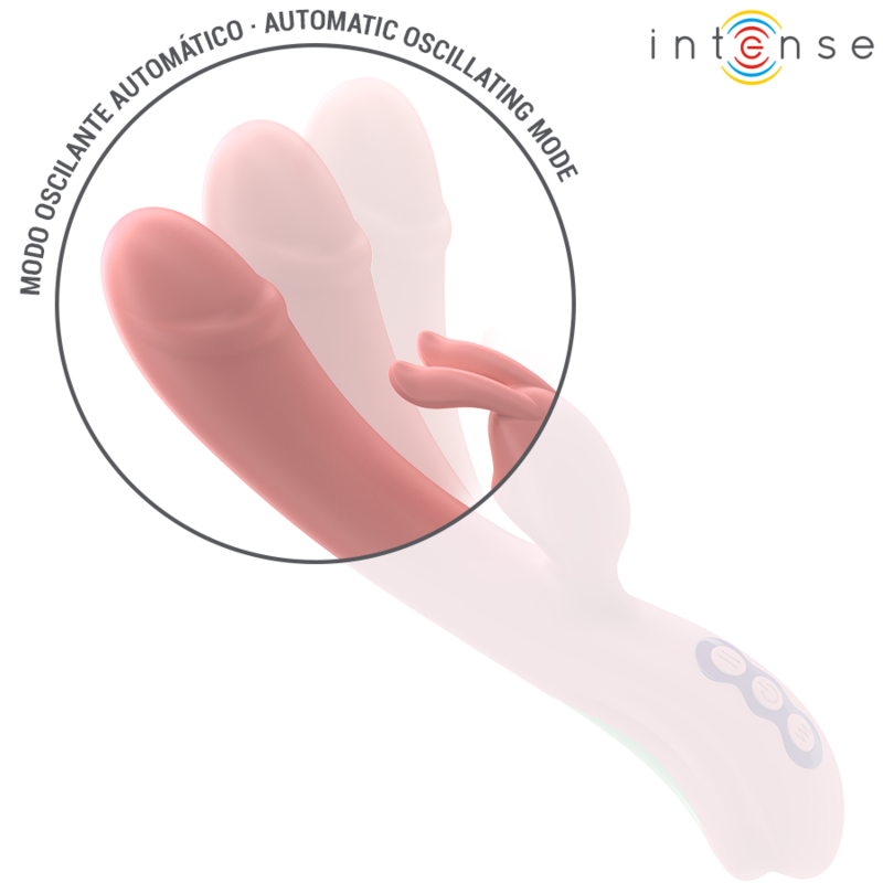 Vibrador Rabbit Rachel Intense rosa com ponta oscilante e 5 vibrações