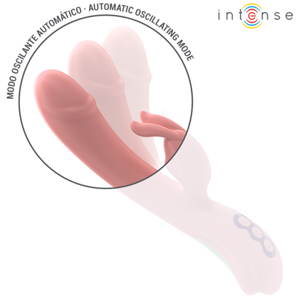 Vibrador Rabbit Rachel Intense rosa com ponta oscilante e 5 vibrações