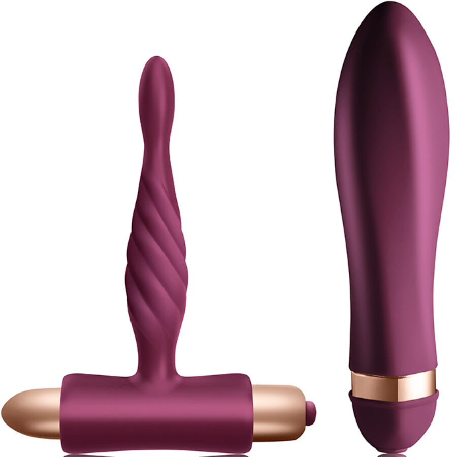 Kit Vibrador Retorcido y Plug Anal para Principiantes