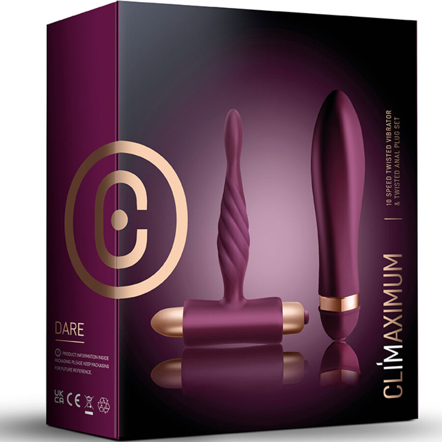 Kit Vibrador Retorcido y Plug Anal para Principiantes
