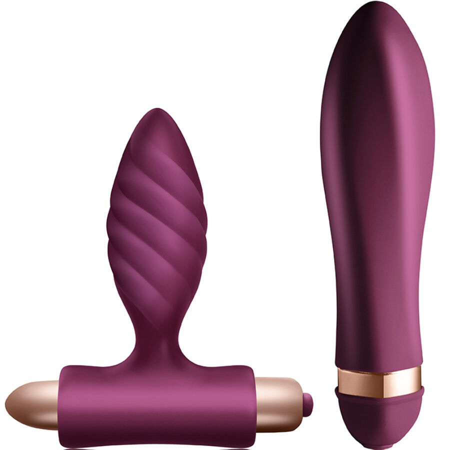 Kit de Placer: Vibrador Retorcido y Plug Anal