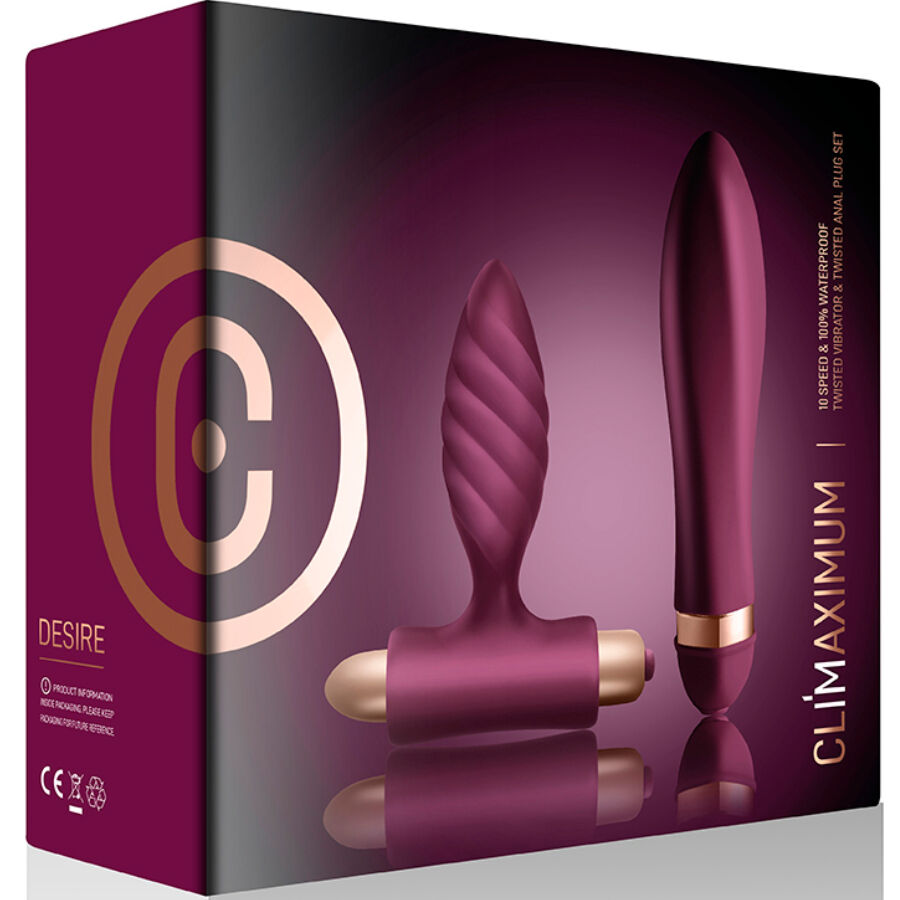 Kit de Placer: Vibrador Retorcido y Plug Anal