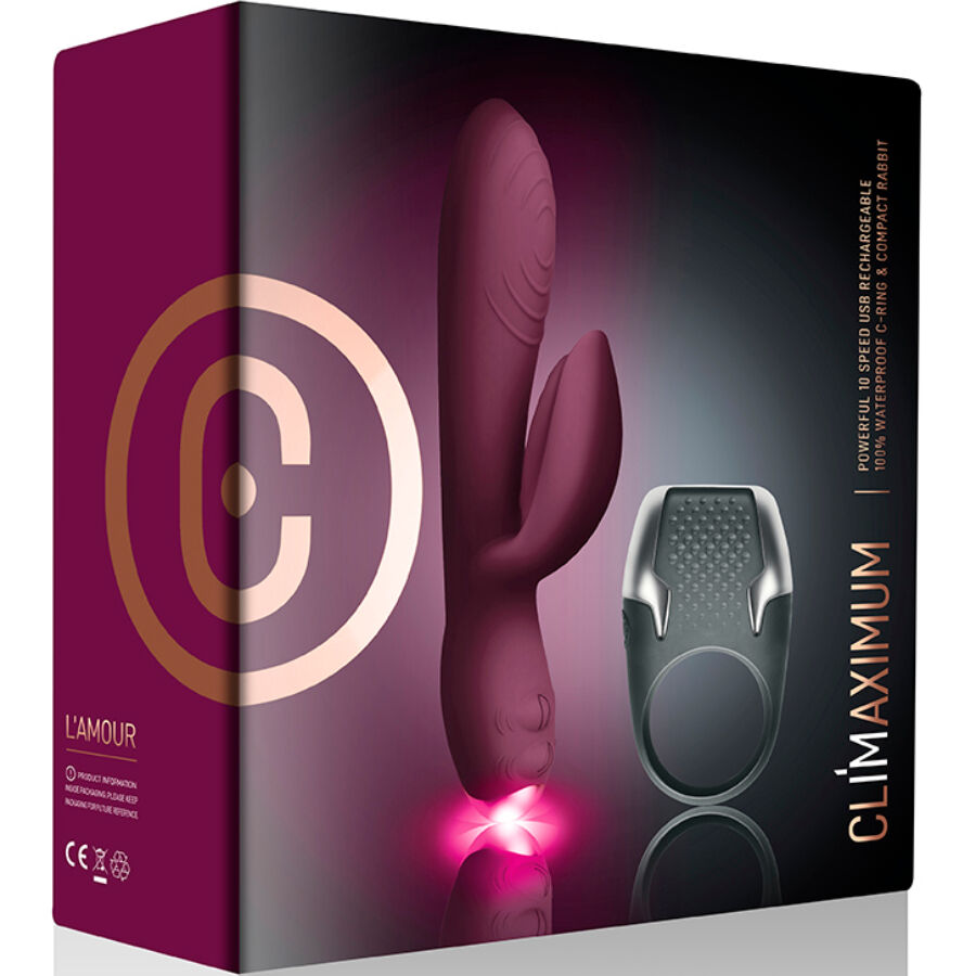 Kit Vibrador Conejo y Anillo Peneano de LED