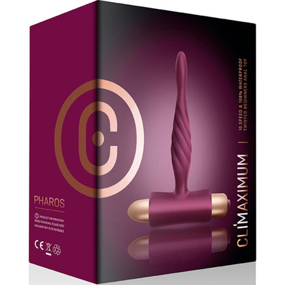 Plug Anal Vibratorio Pharos para Principiantes con 10 Funciones