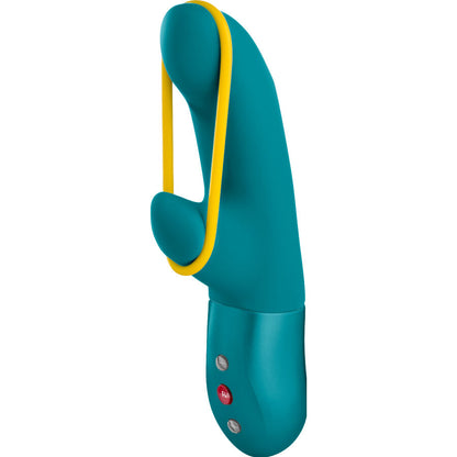 Vibrador Amorino Rabbit Aquamarine da FUN FACTORY com estimulação dupla.