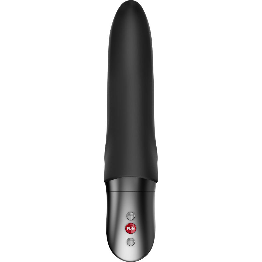 Close-up do Vibrador FUN FACTORY DIVA DOLPHIN Preto, com design ergonómico para Ponto G e silicone macio.