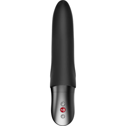 Close-up do Vibrador FUN FACTORY DIVA DOLPHIN Preto, com design ergonómico para Ponto G e silicone macio.