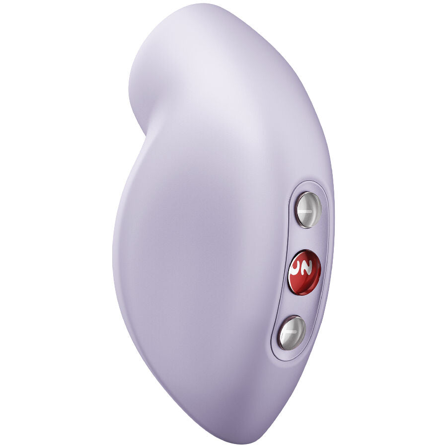 FUN FACTORY Vibrador Gaia Air Pulse Roxo, mostrando seu design ergonômico e material de silicone suave.