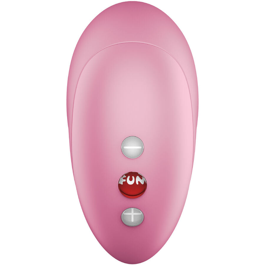 Close-up do vibrador FUN FACTORY Vibrador de Pulsação de Ar Intenso Rose, destacando sua forma ergonómica e silicone suave.