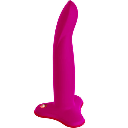 Close-up do Dildo Flexível FUN FACTORY Limba Flex M Magenta, mostrando seu design ergonômico e flexibilidade.