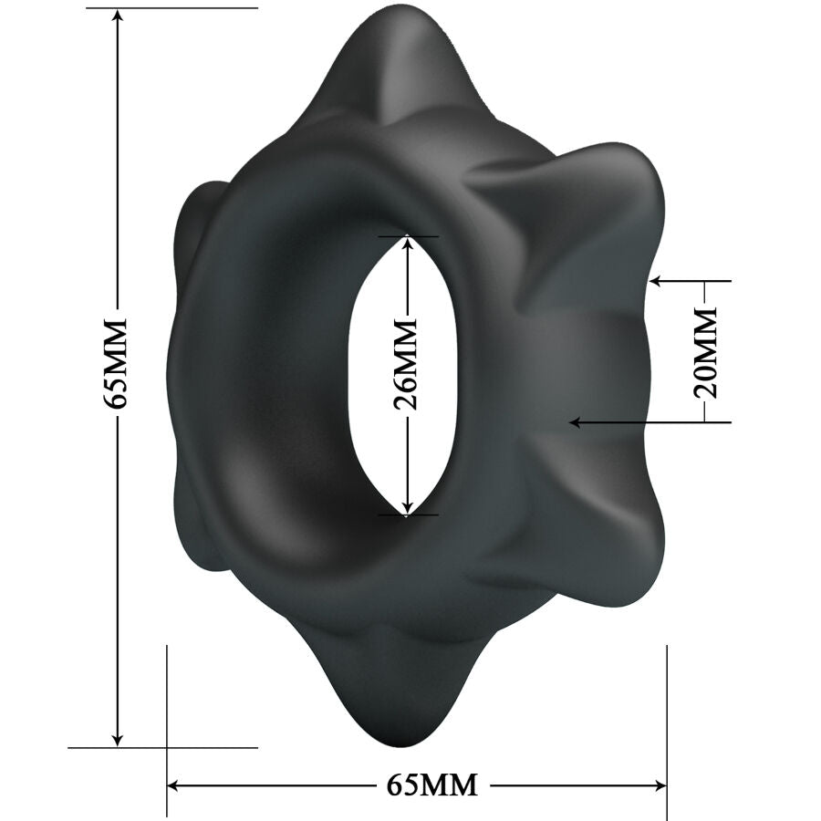 Anillo Peneano de Silicona Ethaniel Modelo 11 para Placer y Control