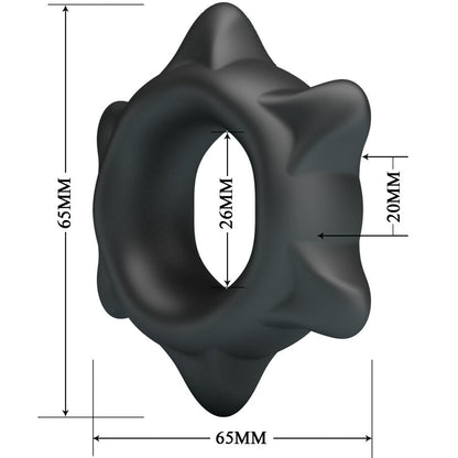 Anillo Peneano de Silicona Ethaniel Modelo 11 para Placer y Control