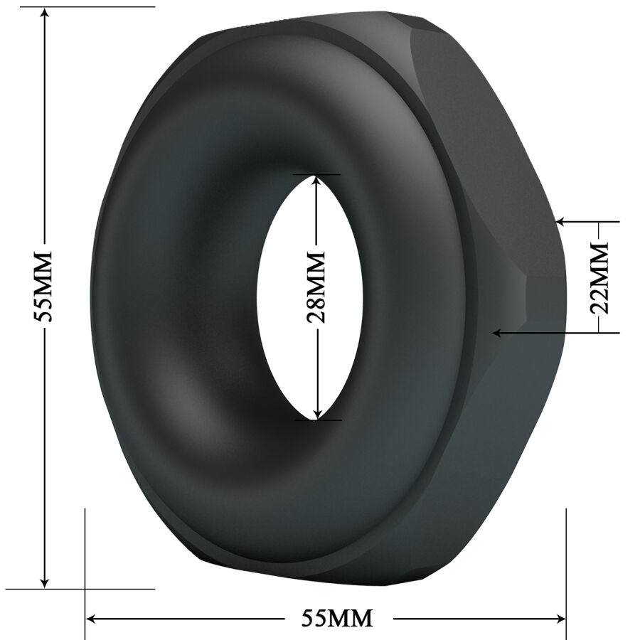 Anillo Peneano de Silicona Jarvius Modelo 14 para Placer y Control