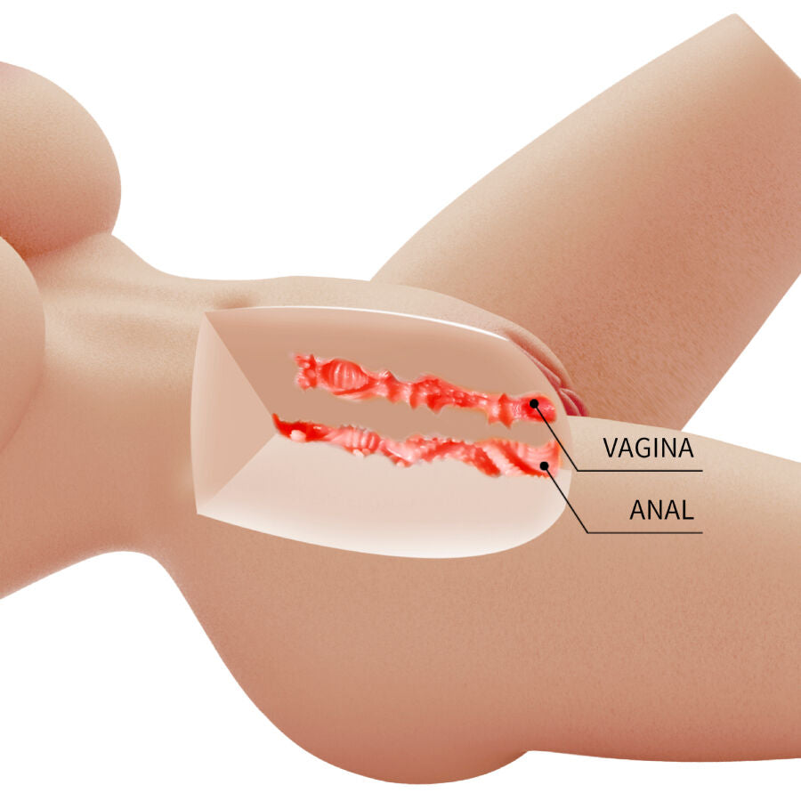 Torso Realista Femenino Lily con Vagina y Ano - 4kg