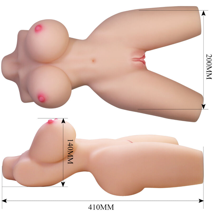 Torso Realista Femenino Lily con Vagina y Ano - 4kg